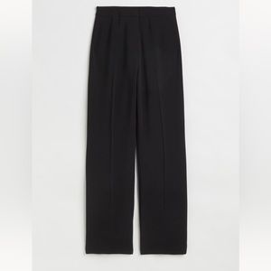 H&M Wide Cut Pants Black Trousers 6